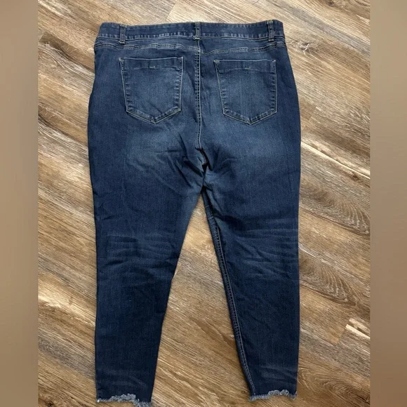 one 5 one Women's Deep Indigo Skinny Jeans - Picture 4 of 4